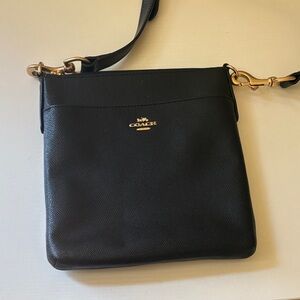 Coach Black Leather Shoulder Bag
